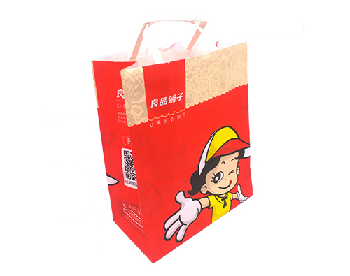 良品铺子牛皮纸手提袋案例